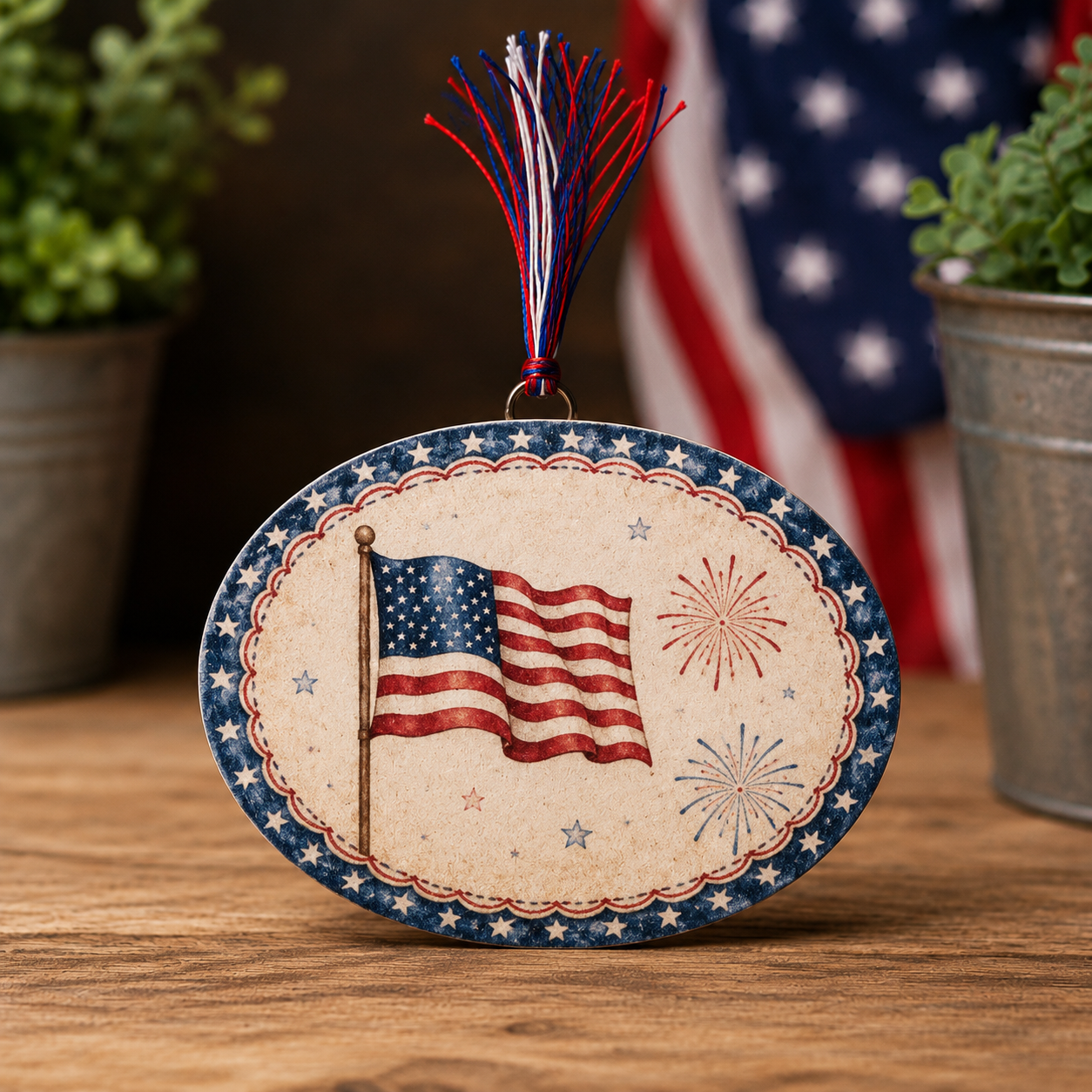 Patriotic Flag Bookmark